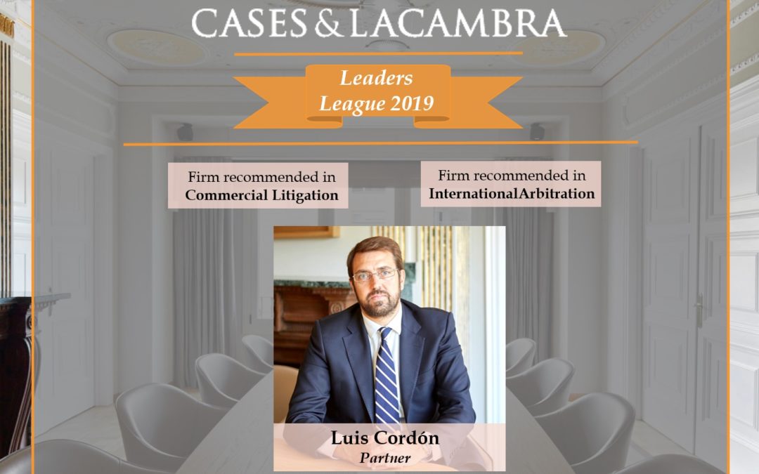The Firm has been recognized by Leaders League as a recommended Firm in Litigation and Arbitration