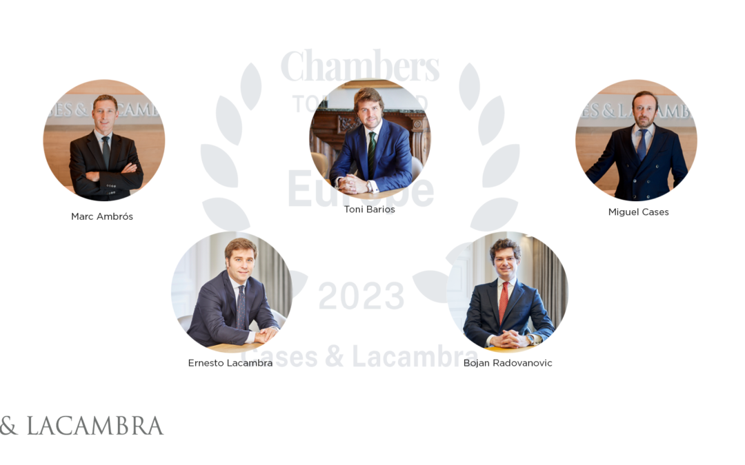 Cases & Lacambra tora a ser reconeguda en l’edició europea de Chambers & Partners