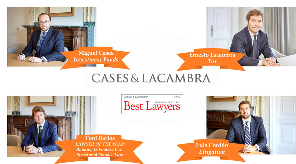 Best Lawyers reconeix a 4 advocats de Cases & Lacambra pel seu treball i com a referents en els seus respectius mercats