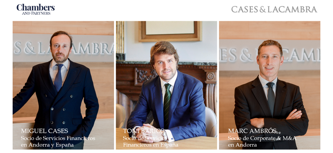 Chambers & Partners reconoce la práctica de Banking&Finance de España por primera vez