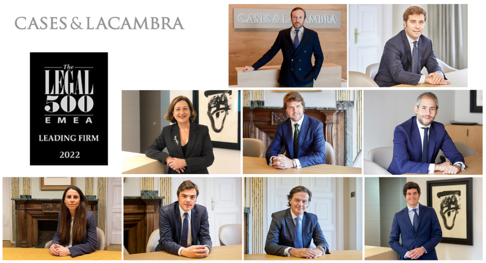 El analista jurídico Legal 500 sitúa a Cases&Lacambra entre los mejores