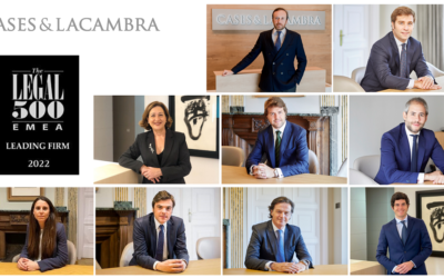 El analista jurídico Legal 500 sitúa a Cases&Lacambra entre los mejores despachos de abogados españoles