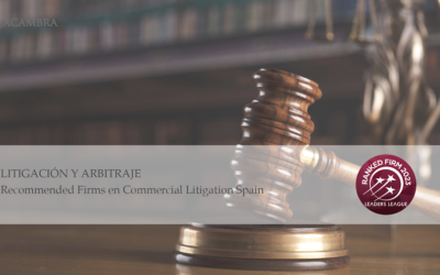 Leaders League highlights, once again this year, the Litigation and Arbitration team of Cases & Lacambra
